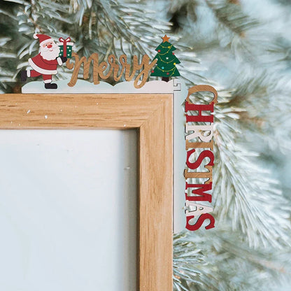 OrnementFestif - Wooden Decorative Frame for Christmas