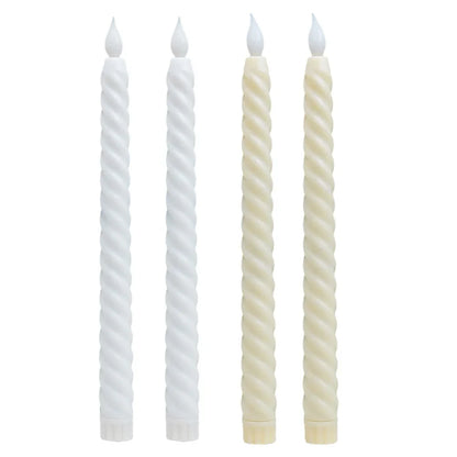 Candlestick 3D - Long LED Candles with 3D Wick for Christmas