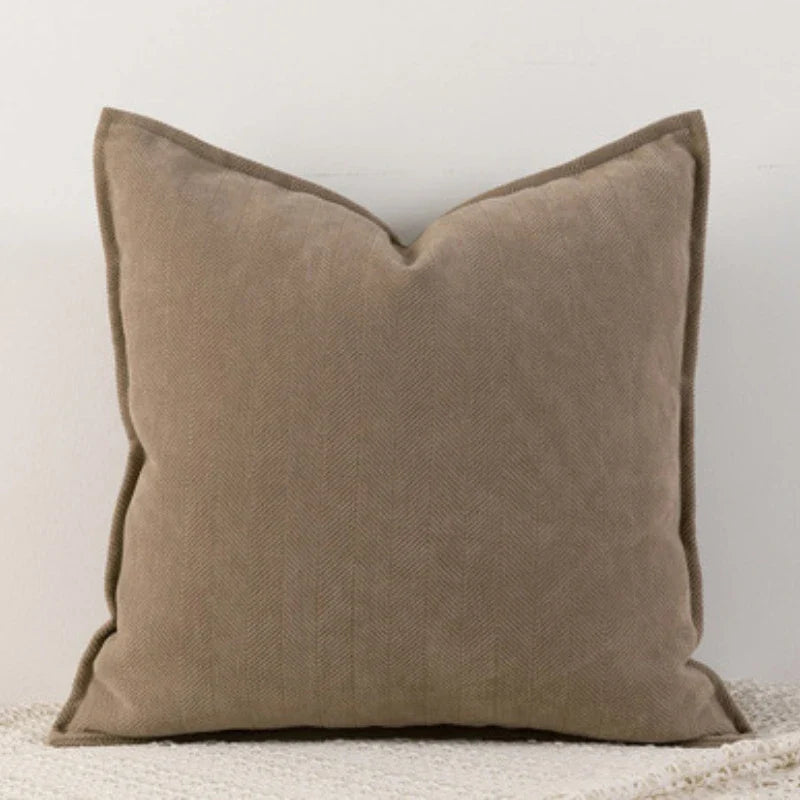 ChenilleCozy - Plain Cushion Cover for Home and Bedroom Decor