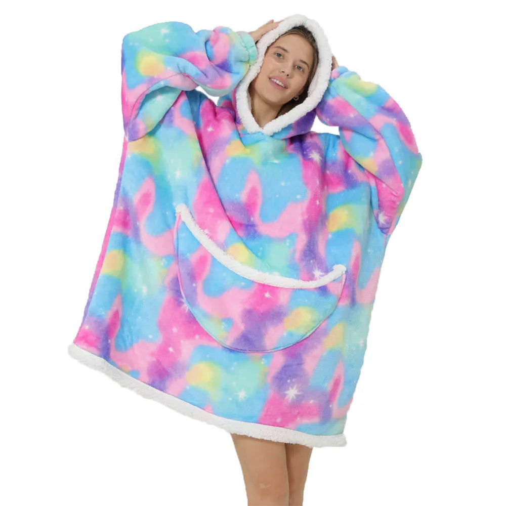 SnugJoy - Fleece Blanket with Hood 