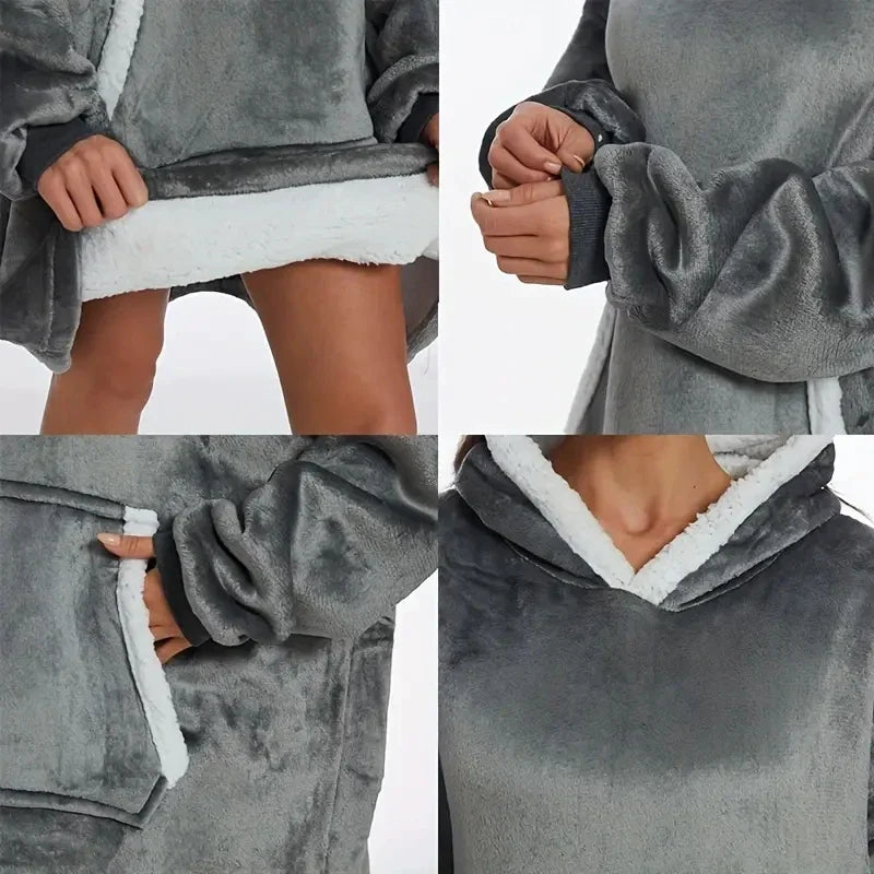 SnugFit - Hoody Blanket with Pocket 