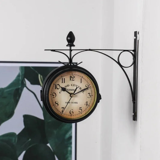 RetroTime – Vintage Double Sided Wall Clock 