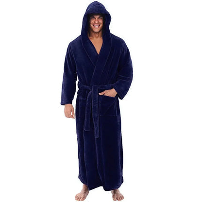 HoodedChill – Cozy Bathrobe for Men 