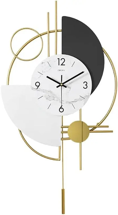 GoldSphere – 3D Decorative Clock for the Living Room 