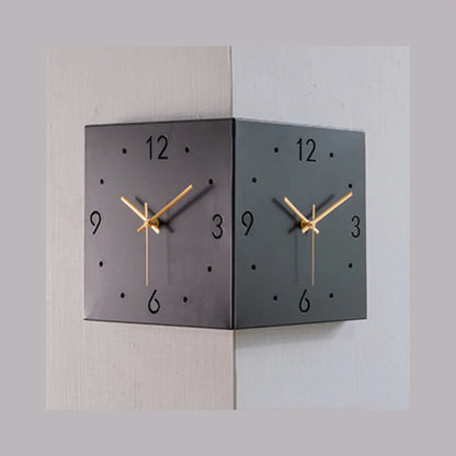 CornerTime – Creatieve Elegante Vierkante Wandklok