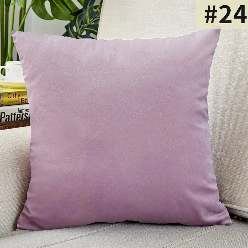 VelvetChic - Plain Cushion Cover for Home Decor