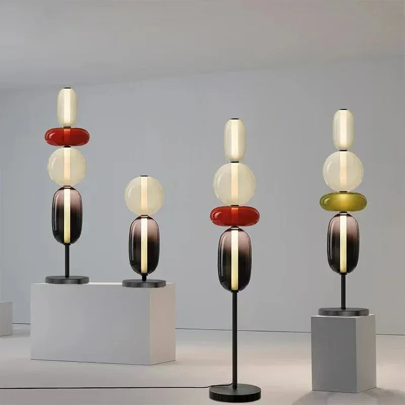 ChromaLuxe - Designer Floor Lamp with Color Accents