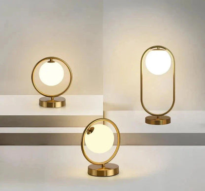 LuxeAura - Dimmable Lamp with Unique Ring Design