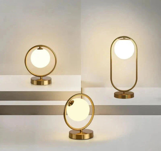 LuxeAura - Dimmable Lamp with Unique Ring Design