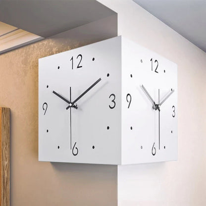 CornerTime – Creatieve Elegante Vierkante Wandklok