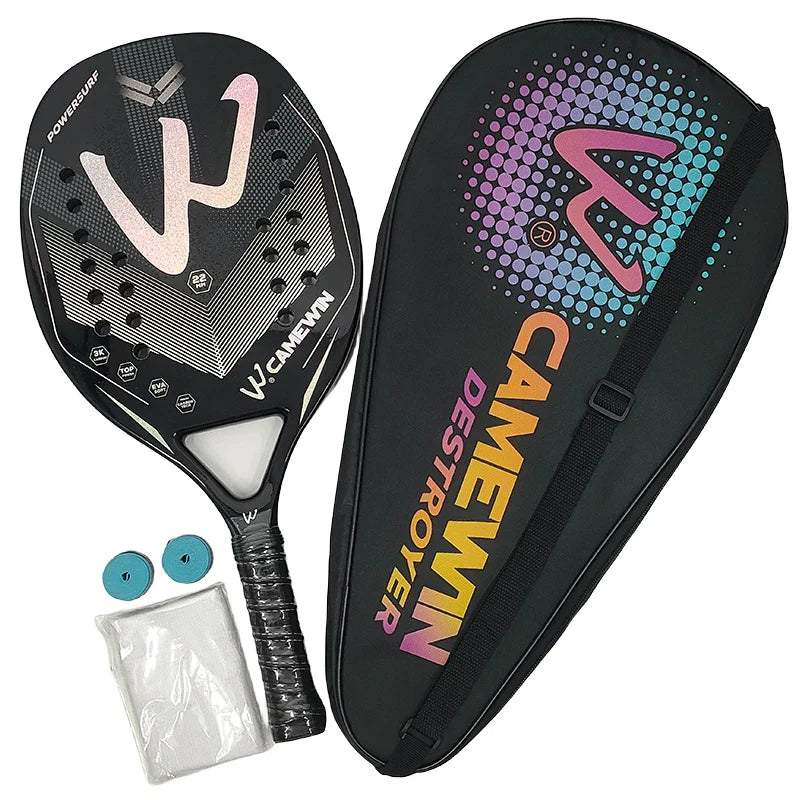 ProCarbo Grip - Beach Tennis Racket made of 3K Carbon 