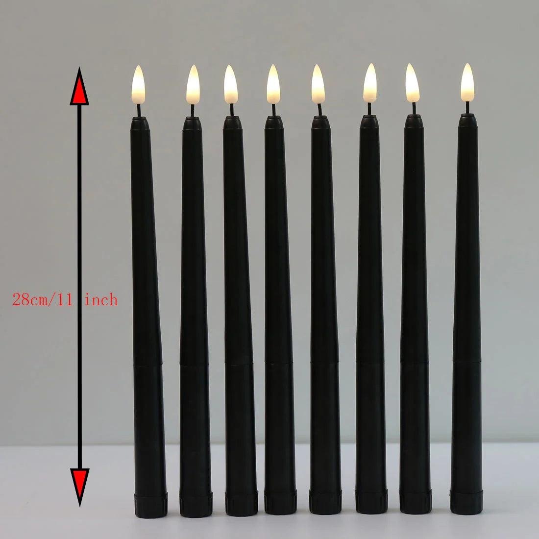 Nightfall - Black LED Candles with Remote Control for Halloween 