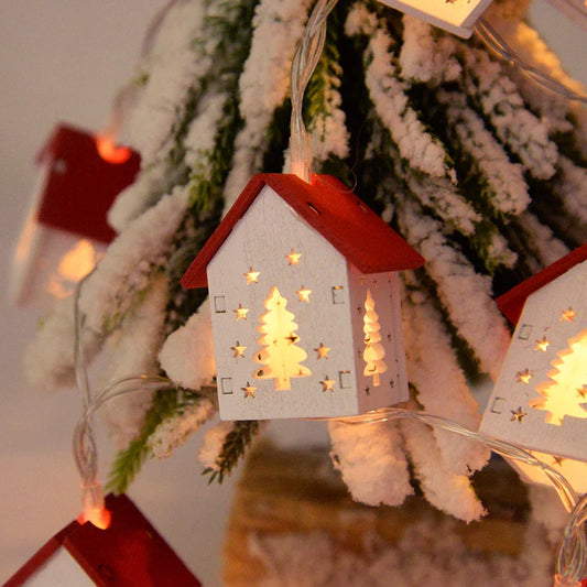 HouseGlow – Illuminated Wooden Christmas Decoration 