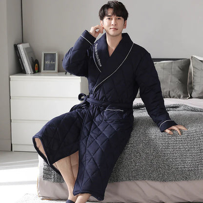 CozyLayer – Winter Bathrobe with 3 Layers