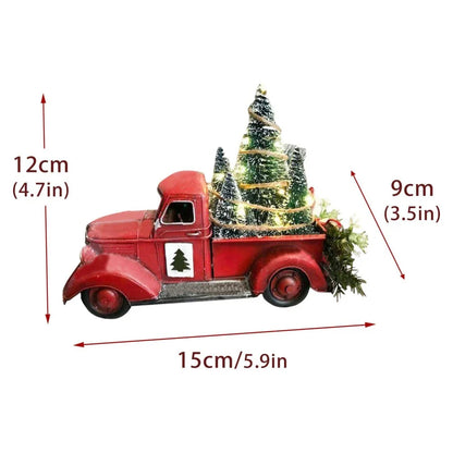 Retro - Christmas Ornament Red Truck 