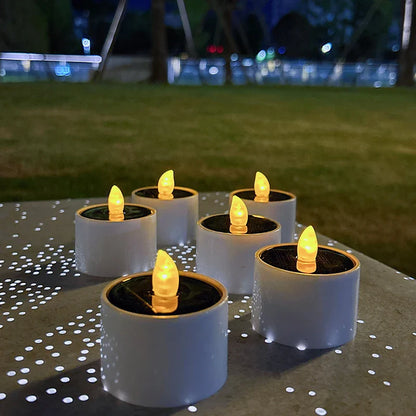 AmbianceFlicker - Solar Powered Candles for Outdoor Decorations