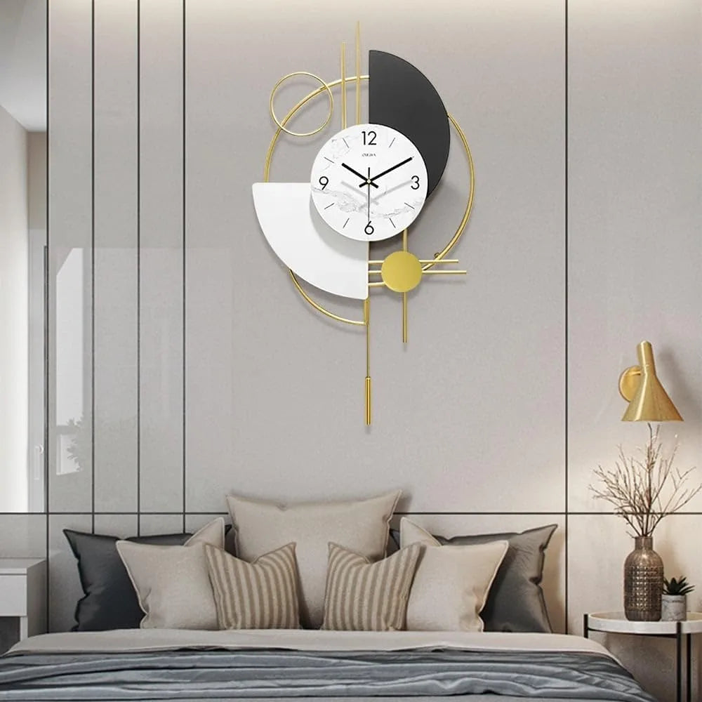 GoldSphere – 3D Decorative Clock for the Living Room 