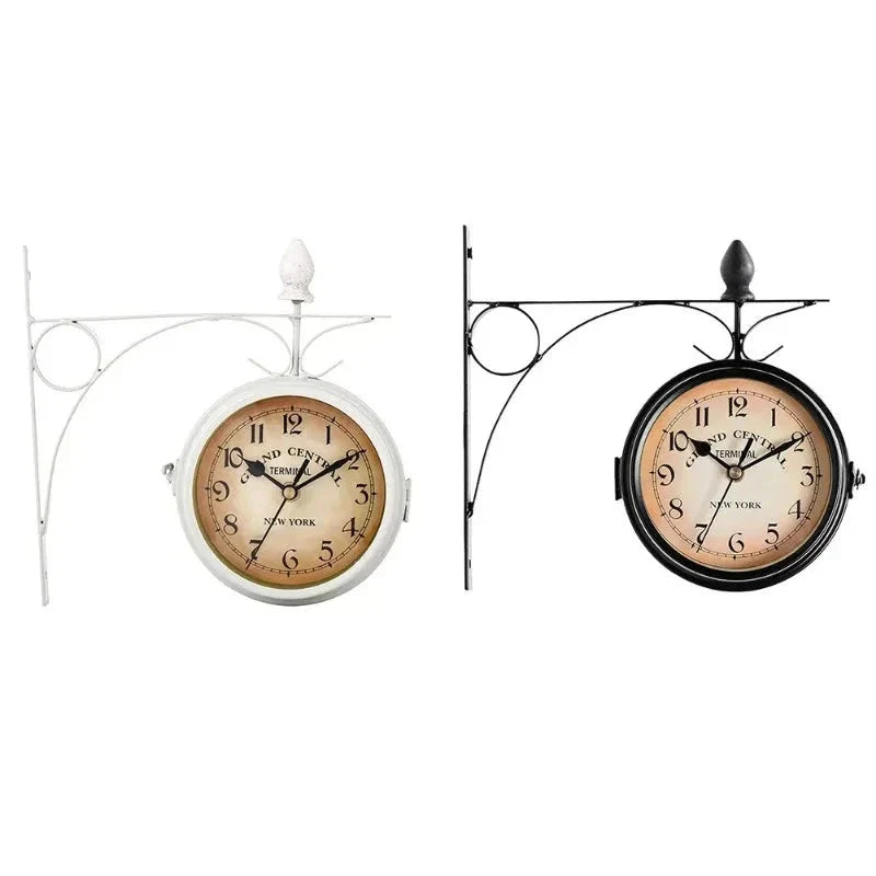 RetroTime – Vintage Double Sided Wall Clock 