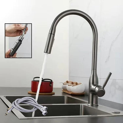 SteelFlow – Kitchen mixer tap with pull-out hand shower 