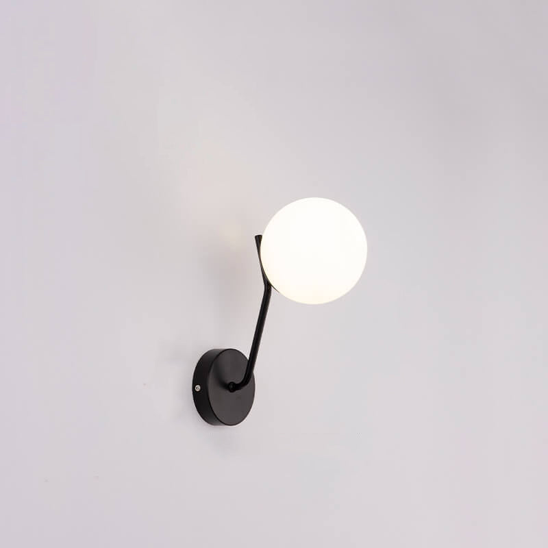 LumiArt - Modern wall lamp with glass spherical lampshade 