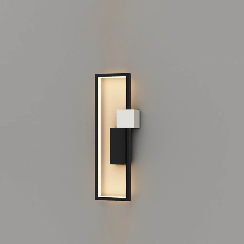 LumiSil - Minimalist Creative Square Frame Iron Silicone LED Wall Lamp 