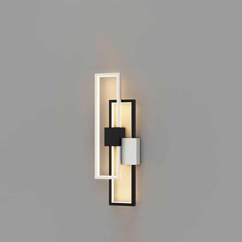 LumiSil - Minimalist Creative Square Frame Iron Silicone LED Wall Lamp 