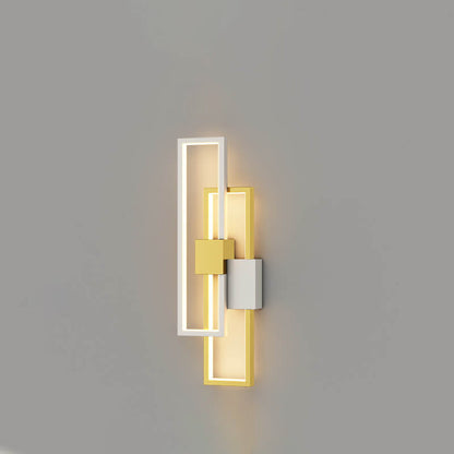 LumiSil - Minimalist Creative Square Frame Iron Silicone LED Wall Lamp 