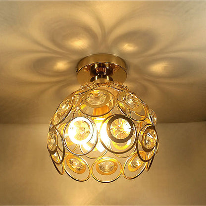 Crystaluxe - Elegant Crystal Ceiling Lamp 