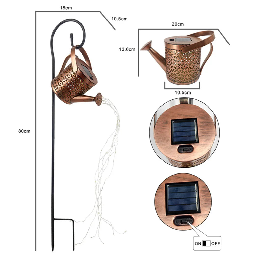 Cascade - Solar Powered Illuminated Watering Can 