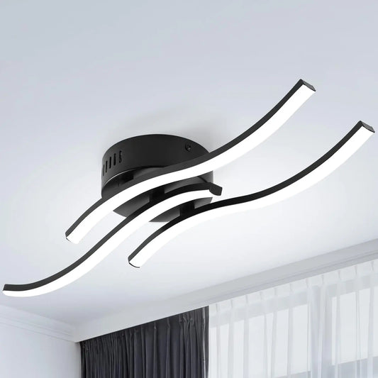 WaveGlow - Simple LED Ceiling Light with 3 Waves 