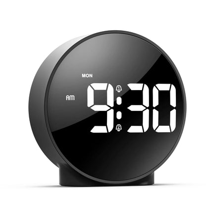 GlowTime - Compact LED Digital Alarm Clock with USB Connection