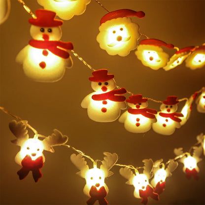 SnowmanGlow - Christmas Lights Garland