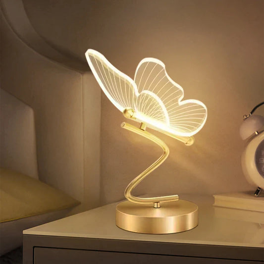 NatureLight - Atmospheric Table Lamp with Papillon Design