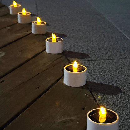 AmbianceFlicker - Solar Powered Candles for Outdoor Decorations