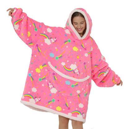 SnugJoy - Fleece Blanket with Hood 