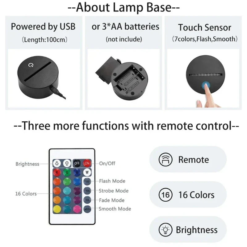 RadiantOtaku - Anime Table Lamp 3D