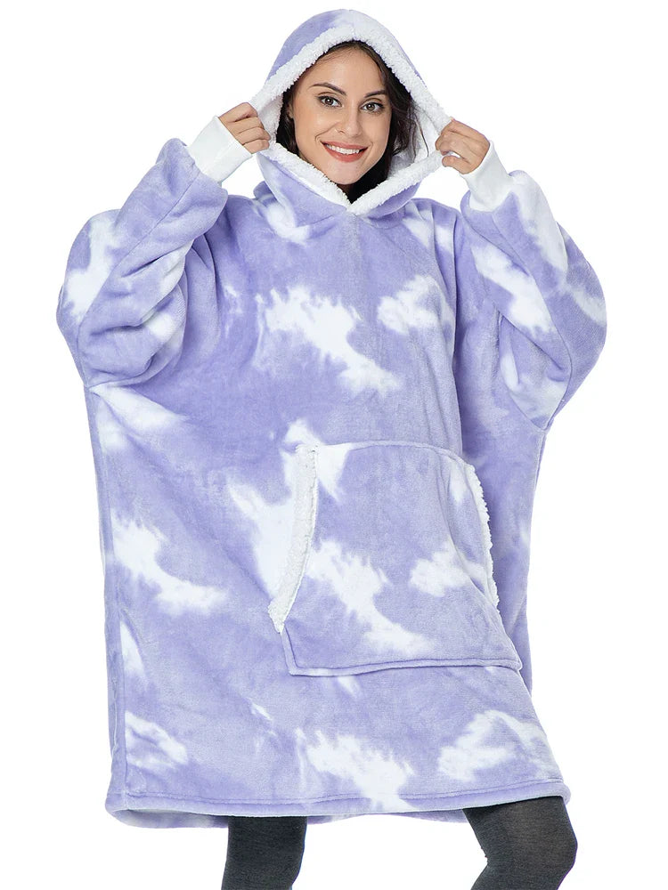 FleeceWrap - Polar Blanket Sweater with Hood 