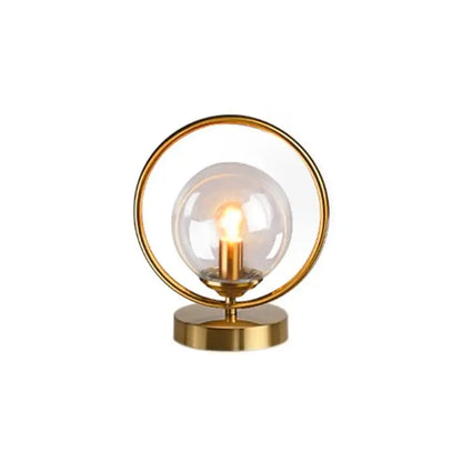 BallGlow - Stijlvolle Glaslamp met Messing Accenten