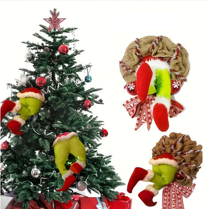 Elf Leg Wreath - Kerstkrans met Lappenduim Beentjes