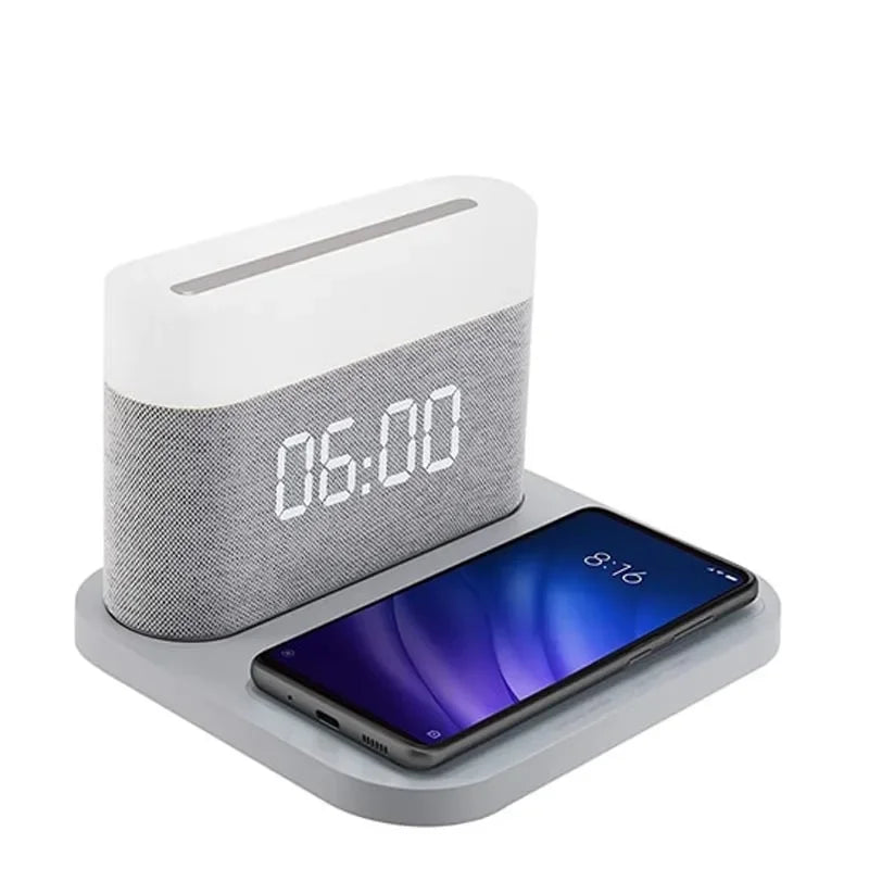 Multifunctional - 15W Charging Station with Illuminated Alarm 