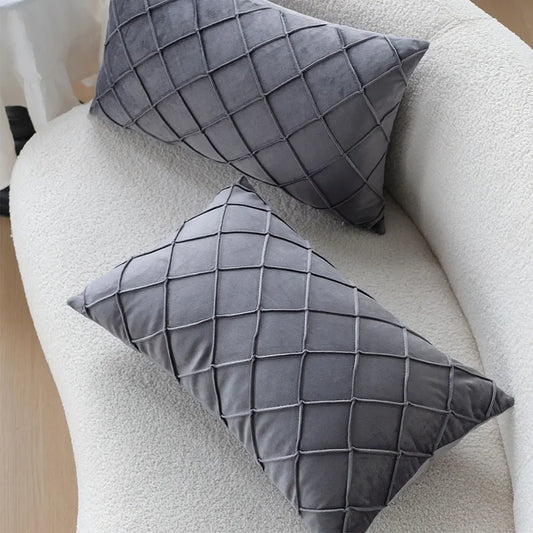 SoftHaven - Grey Nordic Style Sofa Cushion Cover 