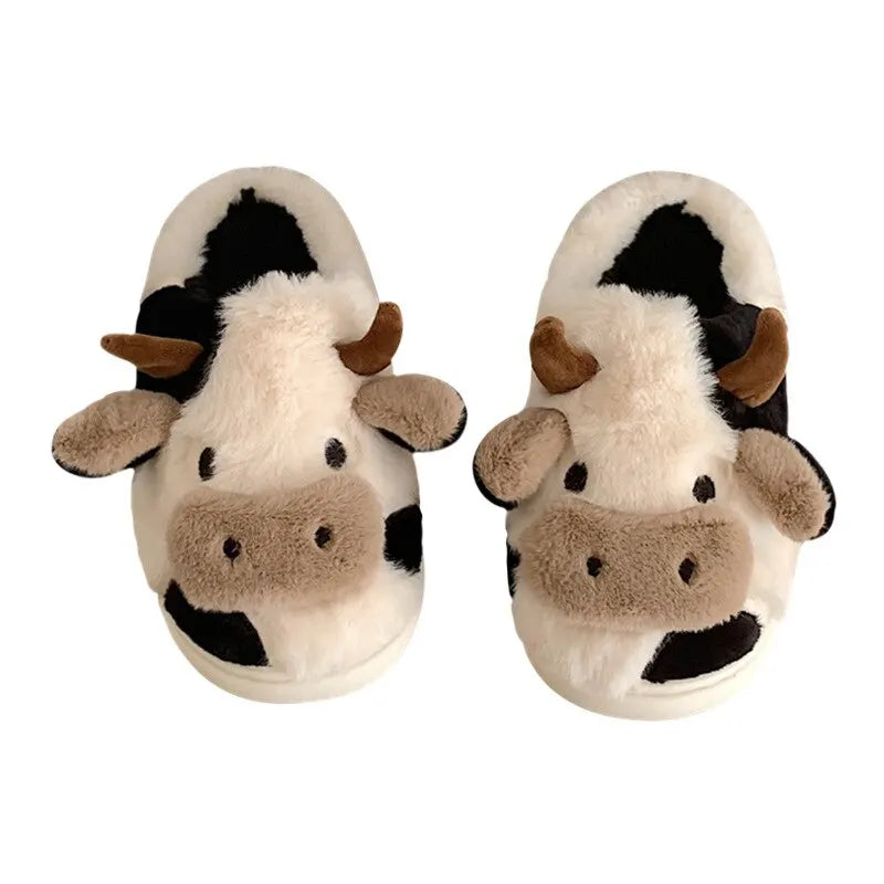 PlushCow - Fun and Cozy Winter Slippers 