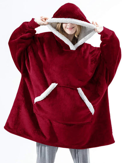 FleeceWrap - Polar Blanket Sweater with Hood 