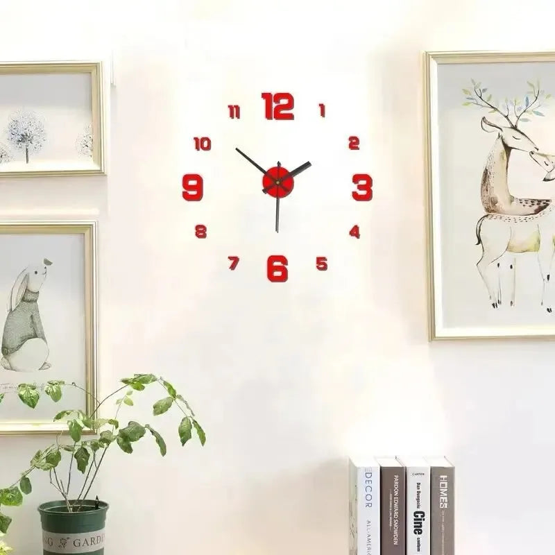 GlamClock – Spiegelhorloge voor een Elegante Woonkamer