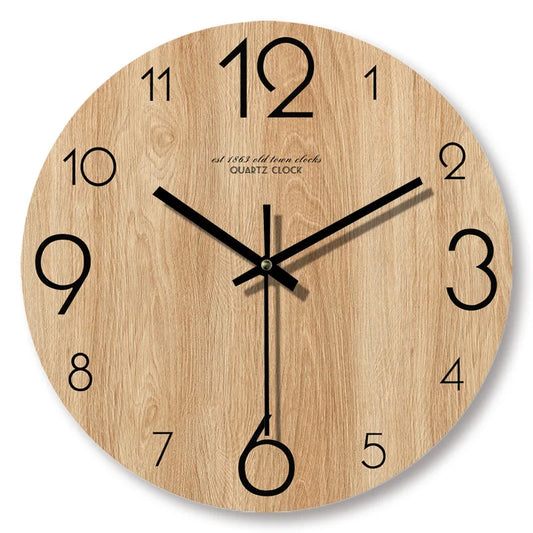 WoodGrain – Wall Clock in Wood Design 