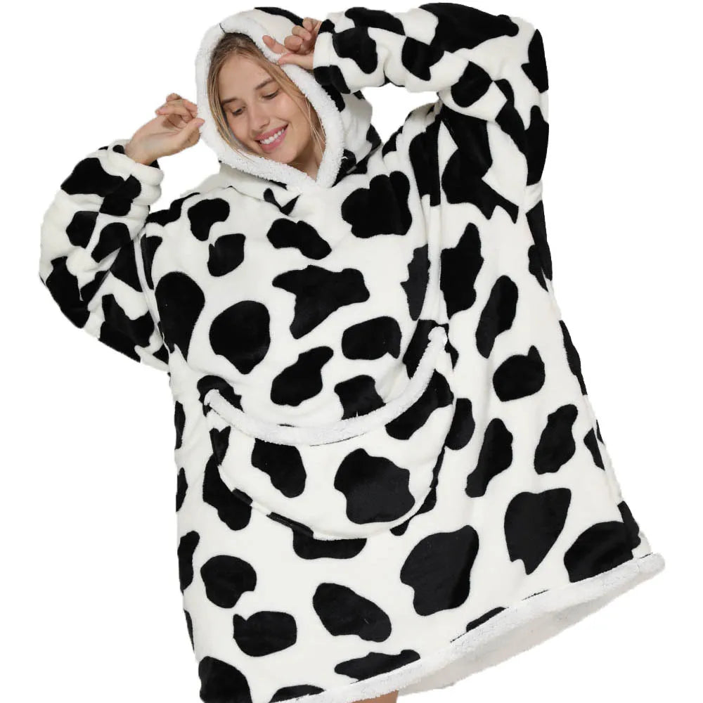 SnugJoy - Fleece Deken met Capuchon