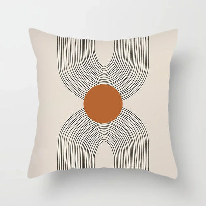 LineArt - Decoratieve Kussenhoes met Abstract Patroon