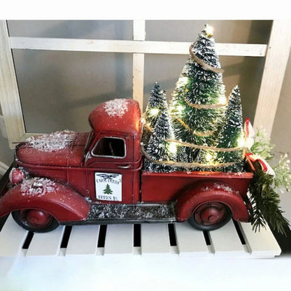 Retro - Christmas Ornament Red Truck 