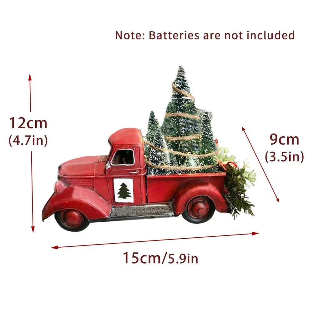 Retro - Christmas Ornament Red Truck 