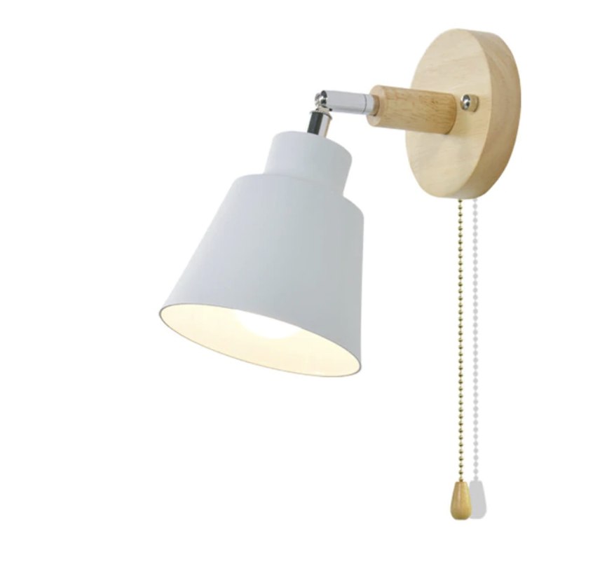 Rotating Collin Wall Lamp with Pull Chain Switch 